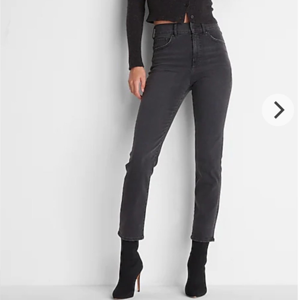 Express High Waisted Slim Black Jeans Size 6/R